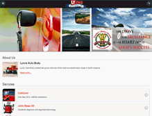 Tablet Screenshot of lyonsautobody.com